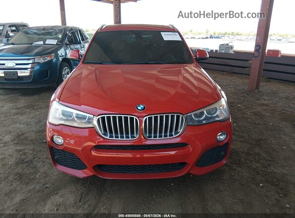 5UXWY3C56G0F84136 2016 BMW X3 Красный Вид щитка приборов