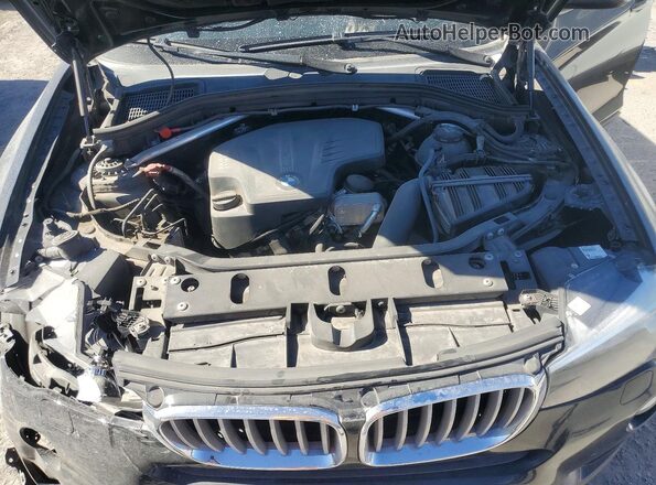 5UXWZ7C30H0V89043 2017 BMW X3 Black Vista del compartimento del motor