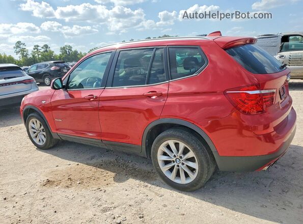 5UXWZ7C31H0V90332 2017 BMW X3 Red Rear left