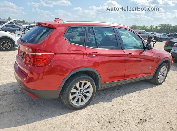 5UXWZ7C31H0V90332 2017 BMW X3 Red Rear right