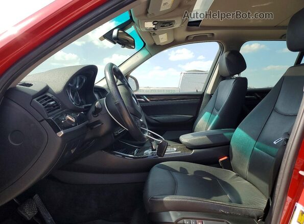 5UXWZ7C31H0V90332 2017 BMW X3 Red Front interior view