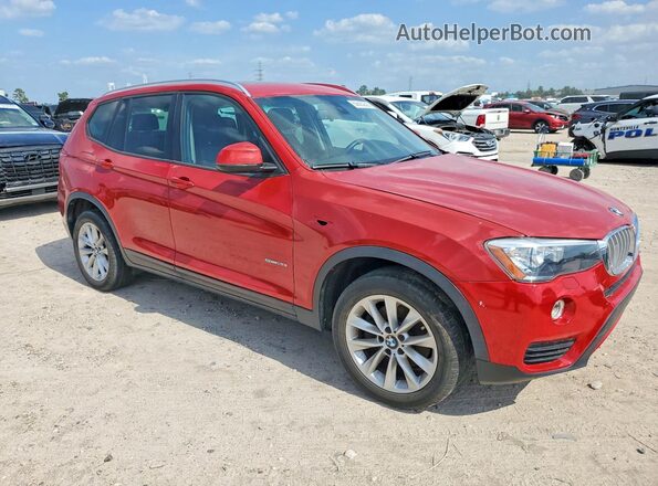 5UXWZ7C31H0V90332 2017 BMW X3 Red Front right