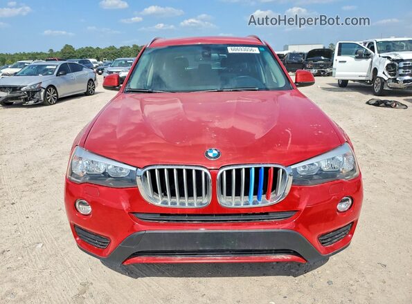 5UXWZ7C31H0V90332 2017 BMW X3 Red Front view
