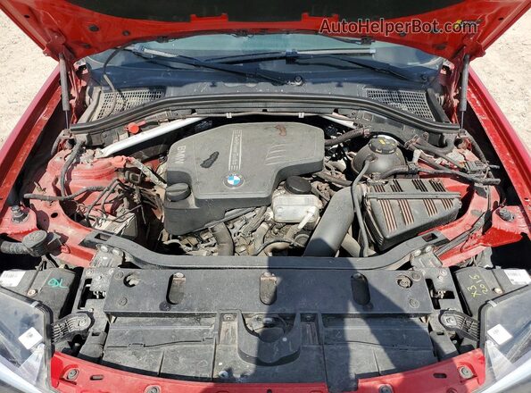 5UXWZ7C31H0V90332 2017 BMW X3 Red Engine compartment view