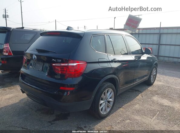 5UXWZ7C31H0V94638 2017 BMW X3 Black Հետևի աջ