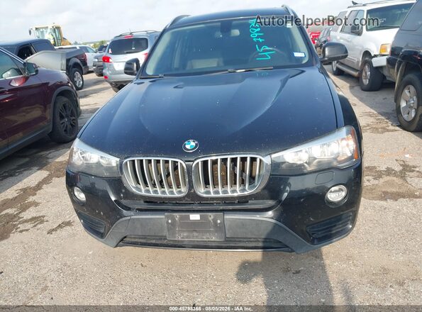 5UXWZ7C31H0V94638 2017 BMW X3 Black Սարքավորումների վահանակի տեսք