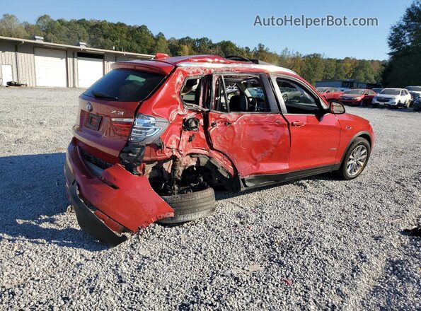 5UXWZ7C32H0V89769 2017 BMW X3 Красный Задняя правая четверть