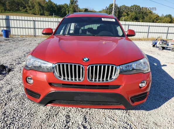 5UXWZ7C32H0V89769 2017 BMW X3 Красный Вид спереди