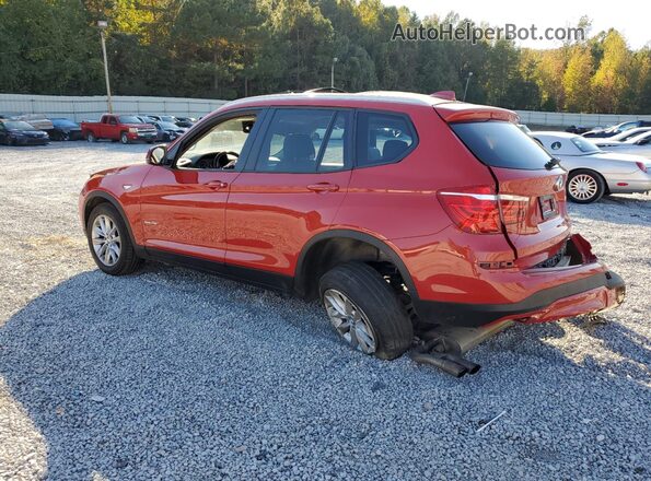 5UXWZ7C32H0V89769 2017 BMW X3 Красный Задняя левая четверть