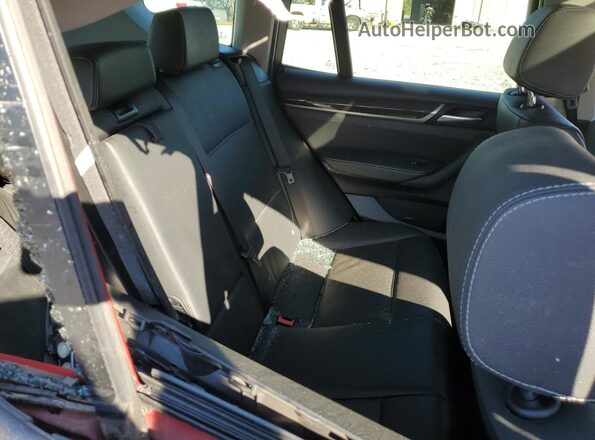5UXWZ7C32H0V89769 2017 BMW X3 Красный Вид задней части салона