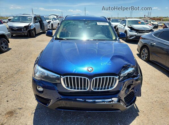 5UXWZ7C33H0V87111 2017 BMW X3 Blue Front view