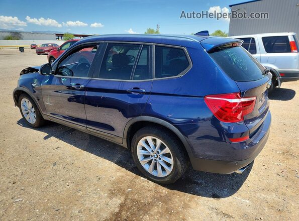 5UXWZ7C33H0V87111 2017 BMW X3 Blue Rear left