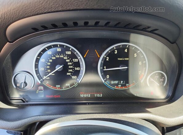 5UXWZ7C33H0V87111 2017 BMW X3 Blue Instrument cluster view