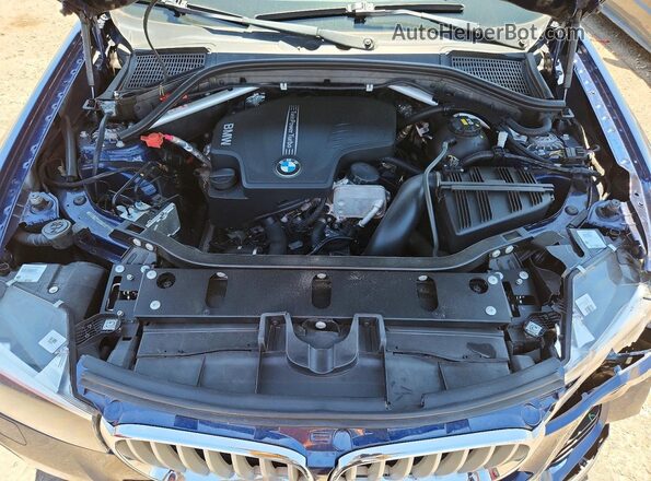 5UXWZ7C33H0V87111 2017 BMW X3 Blue Rear interior view