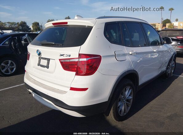 5UXWZ7C33H0V89392 2017 BMW X3 White Задня права чверть