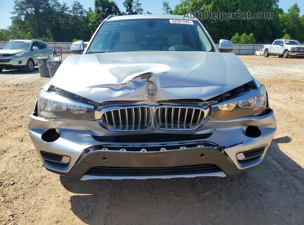 5UXWZ7C33H0V89456 2017 BMW X3 Серебряный Вид спереди