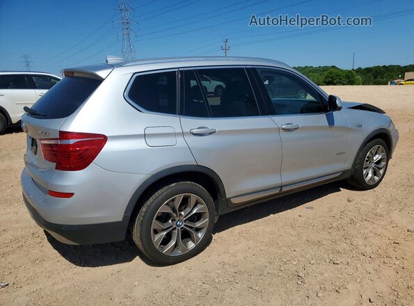 5UXWZ7C33H0V89456 2017 BMW X3 Серебряный Задняя правая четверть