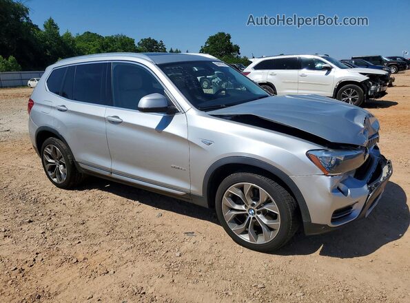 5UXWZ7C33H0V89456 2017 BMW X3 Серебряный Передняя правая четверть