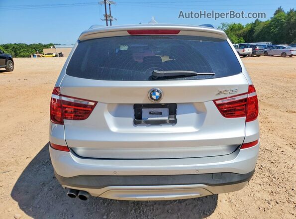 5UXWZ7C33H0V89456 2017 BMW X3 Серебряный Вид сзади