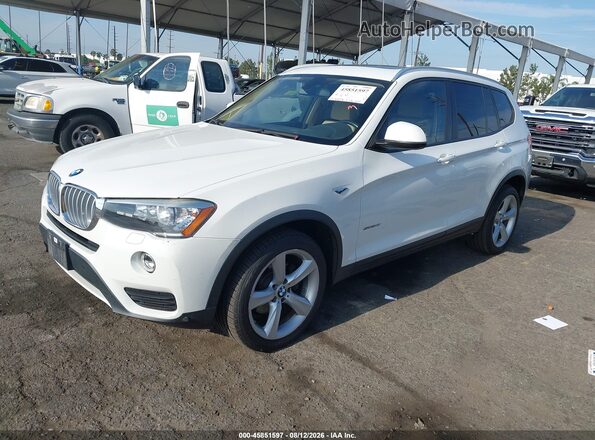 5UXWZ7C35H0X42628 2017 BMW X3 White Vista tres cuartos delantera izquierda