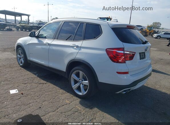 5UXWZ7C35H0X42628 2017 BMW X3 White Trasero izquierdo