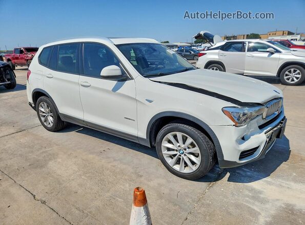 5UXWZ7C36H0V91475 2017 BMW X3 White Առջևի աջ