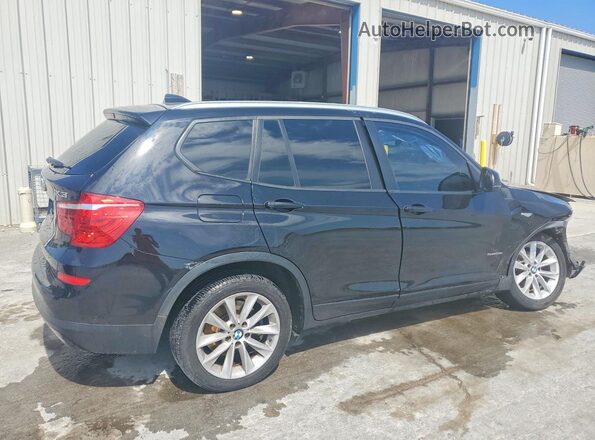 5UXWZ7C37H0V92389 2017 BMW X3 Black უკანა მარჯვენა