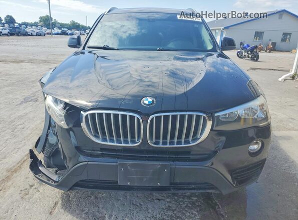 5UXWZ7C37H0V92389 2017 BMW X3 Black წინა ხედი