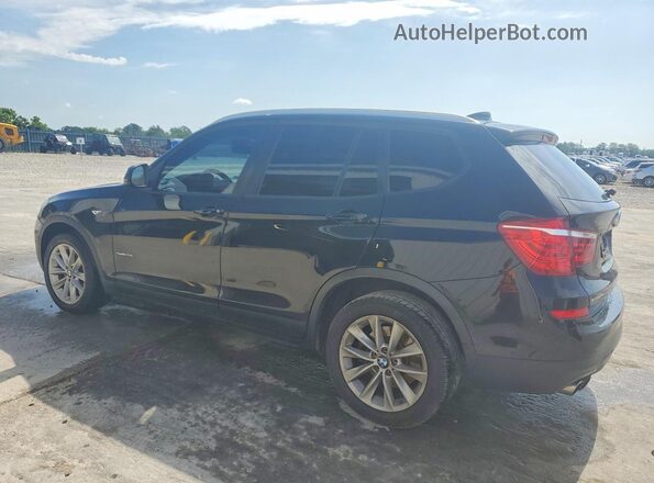 5UXWZ7C37H0V92389 2017 BMW X3 Black უკანა მარცხენა