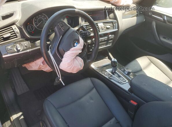 5UXWZ7C38H0V86570 2017 BMW X3 Черный Вид панели приборов