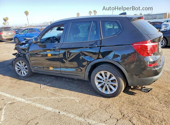 5UXWZ7C38H0V86570 2017 BMW X3 Черный Задняя левая четверть