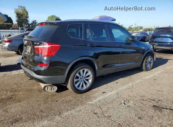 5UXWZ7C38H0V86570 2017 BMW X3 Черный Задняя правая четверть