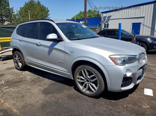 5UXWZ7C39H0X41093 2017 BMW X3 Серебряный Передняя правая четверть