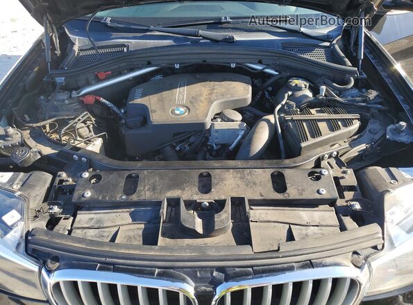 5UXWZ7C3XH0V93374 2017 BMW X3 Black Rear interior view