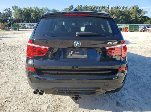 5UXWZ7C3XH0V93374 2017 BMW X3 Black Rear view