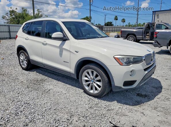 5UXWZ7C50H0V85690 2017 BMW X3 White Delantero derecho