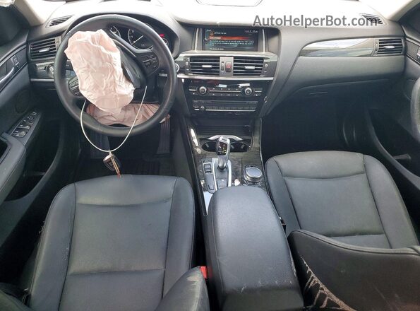 5UXWZ7C50H0V85883 2017 BMW X3 White Առջևի վահանակի տեսք