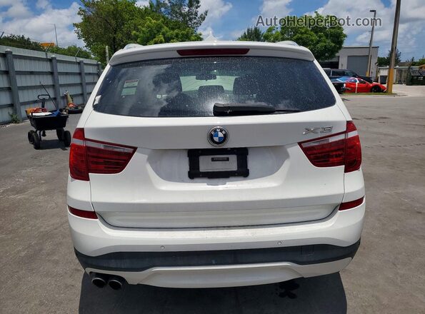 5UXWZ7C50H0V85883 2017 BMW X3 White Հետևի տեսք