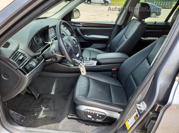 5UXWZ7C52H0V86209 2017 BMW X3 Silver Սալոնի դիմացի տեսք