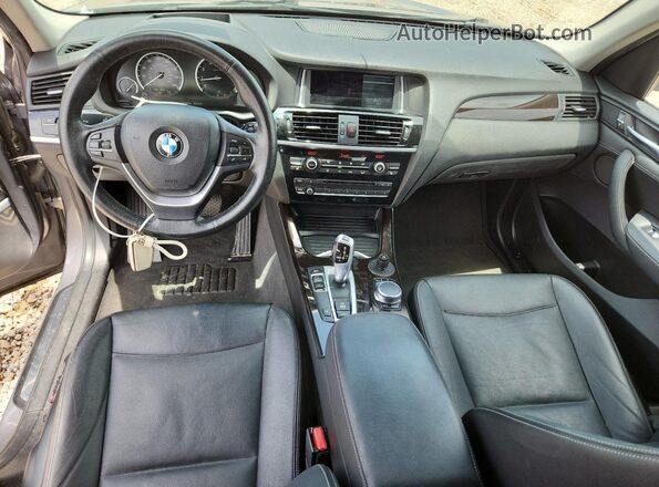 5UXWZ7C52H0V86209 2017 BMW X3 Silver Առջևի վահանակի տեսք
