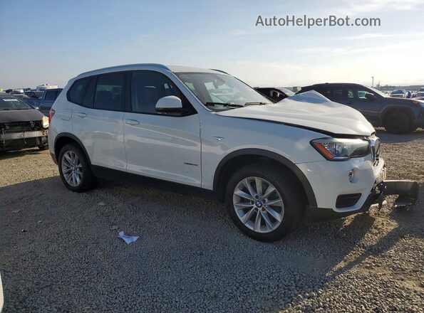 5UXWZ7C55H0U45103 2017 BMW X3 White Przód prawy