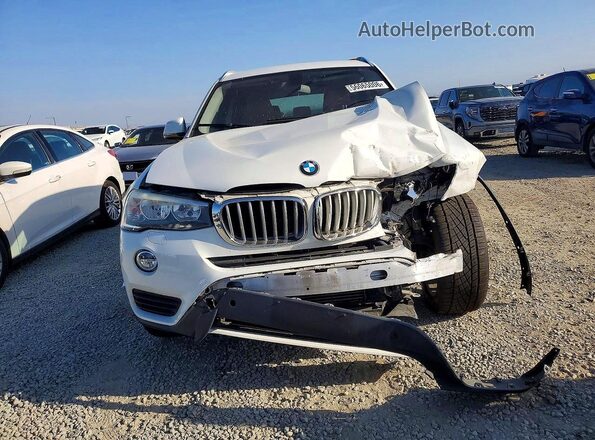 5UXWZ7C55H0U45103 2017 BMW X3 White Widok z przodu
