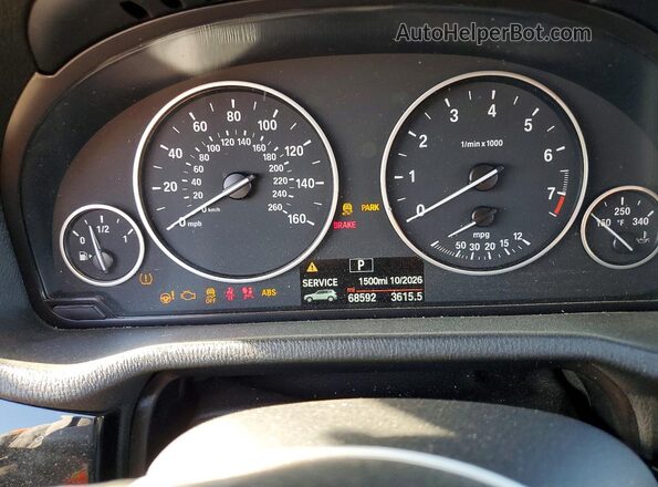 5UXWZ7C55H0U45103 2017 BMW X3 White Widok zestawu wskaźników