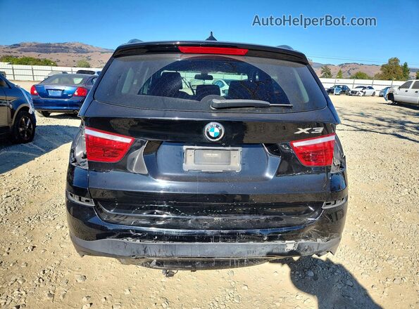 5UXWZ7C56H0U45658 2017 BMW X3 Black უკანა ხედი
