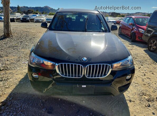 5UXWZ7C56H0U45658 2017 BMW X3 Black წინა ხედი
