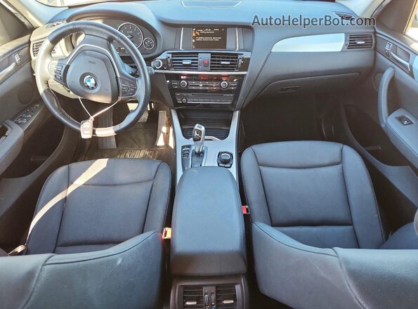 5UXWZ7C56H0U45658 2017 BMW X3 Black წინა პანელის ხედი