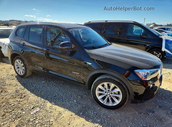 5UXWZ7C56H0U45658 2017 BMW X3 Black წინა მარჯვენა