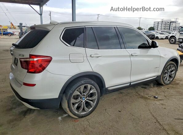 5UXWZ7C58G0R33296 2016 BMW X3 White Rear right