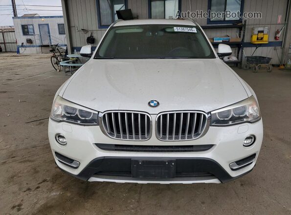 5UXWZ7C58G0R33296 2016 BMW X3 White Front view