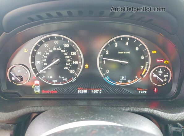 5UXWZ7C58G0R33296 2016 BMW X3 White Instrument cluster view